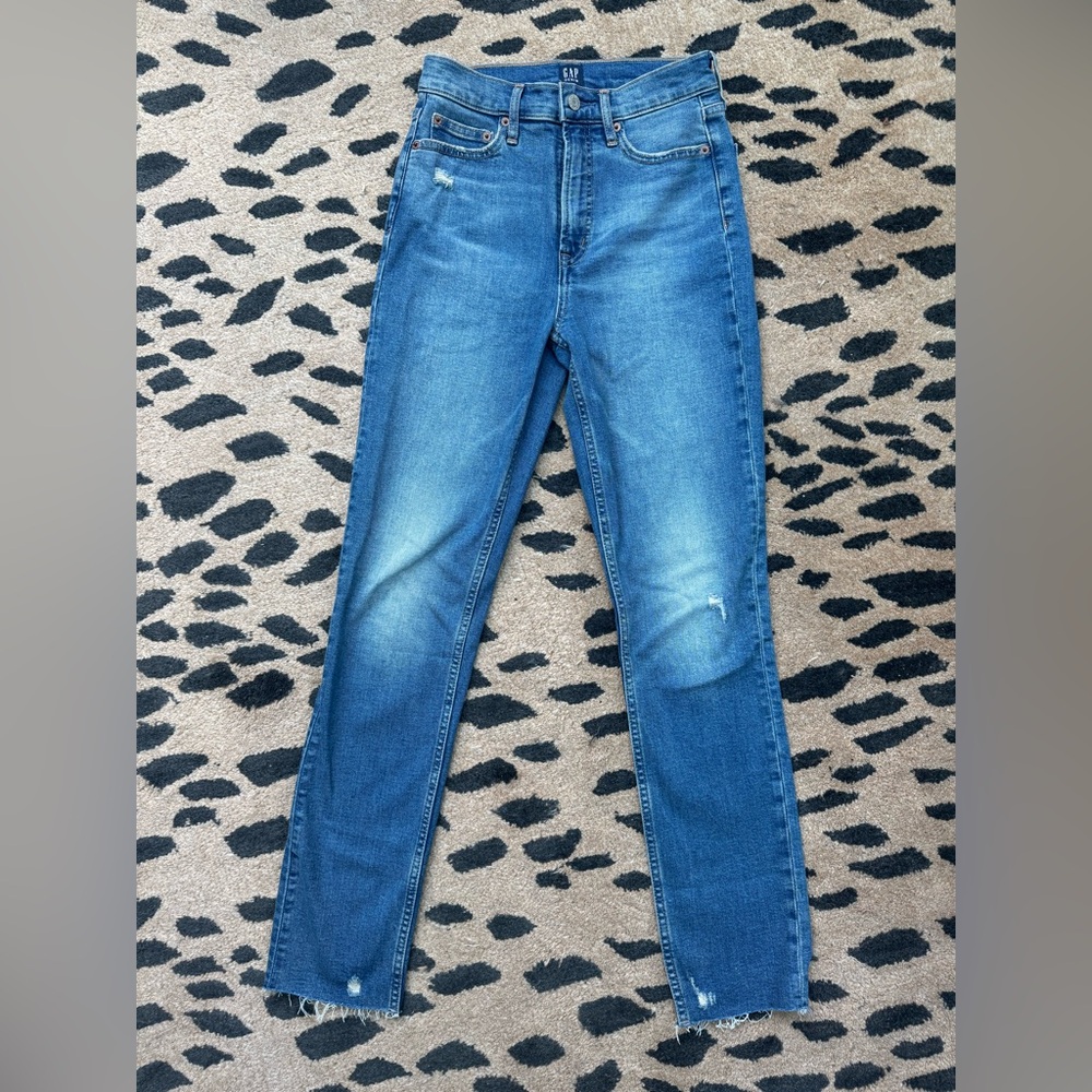 Gap cigarette jeans size 0, 25 waist